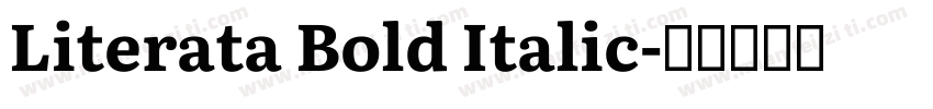 Literata Bold Italic字体转换